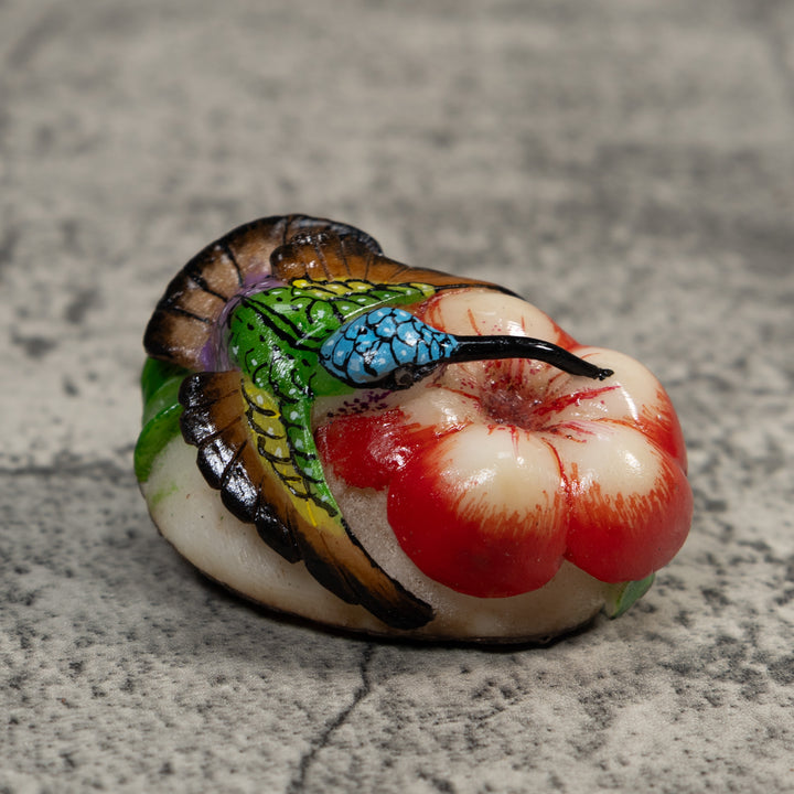 Multi-Color Hummingbird Tagua Carving