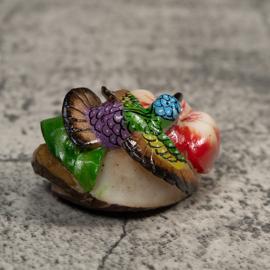 Multi-Color Hummingbird Tagua Carving