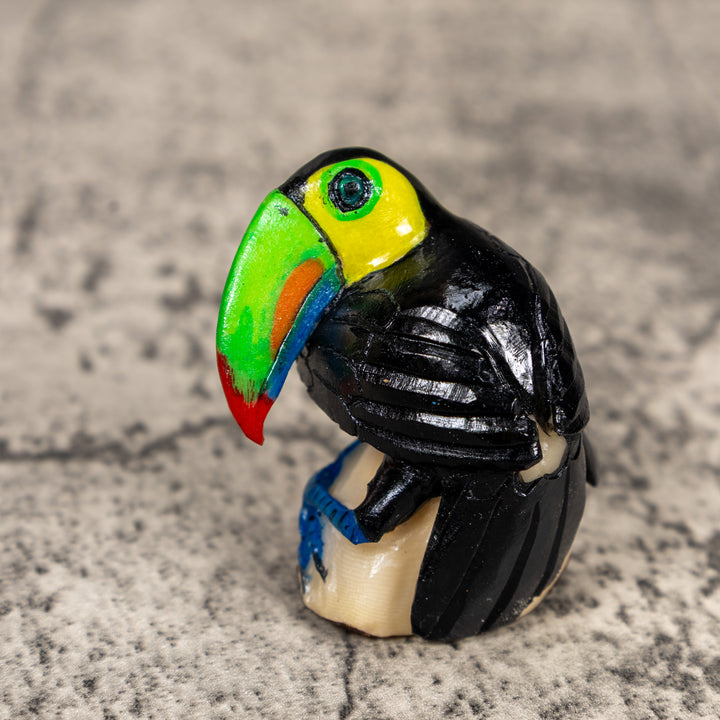 Toucan Parrot Bird Tagua Carving
