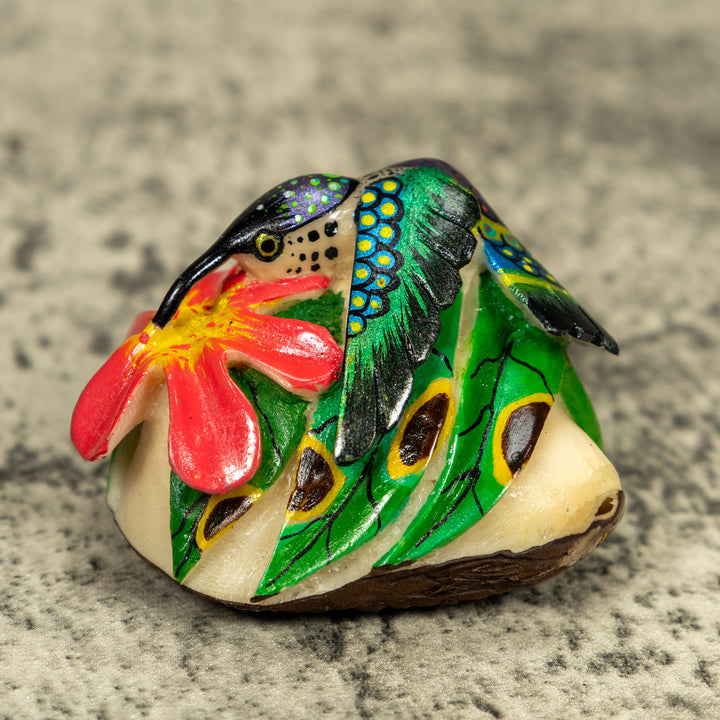 Hummingbird Tagua Carving