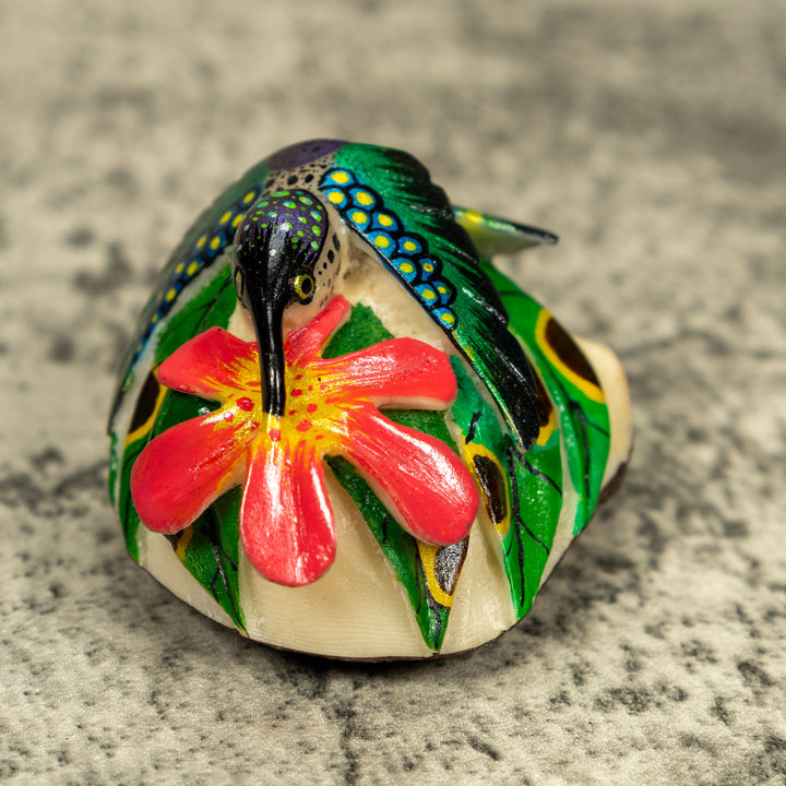 Hummingbird Tagua Carving