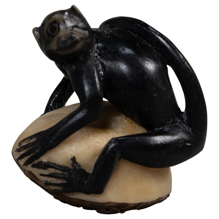 Black Howler Monkey Tagua Carving