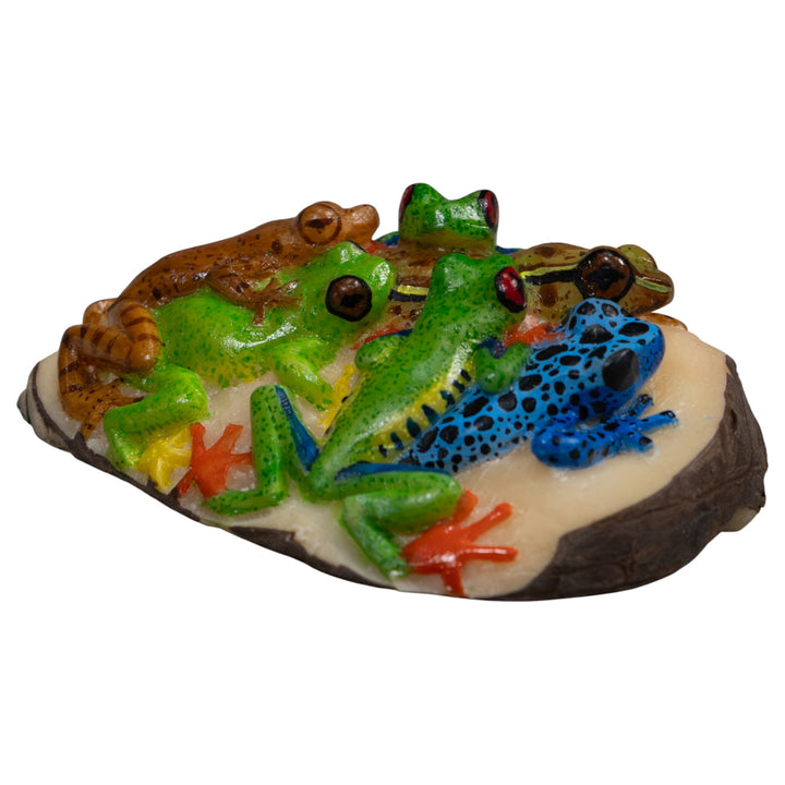Six Poison Dart Frog Tagua Carving