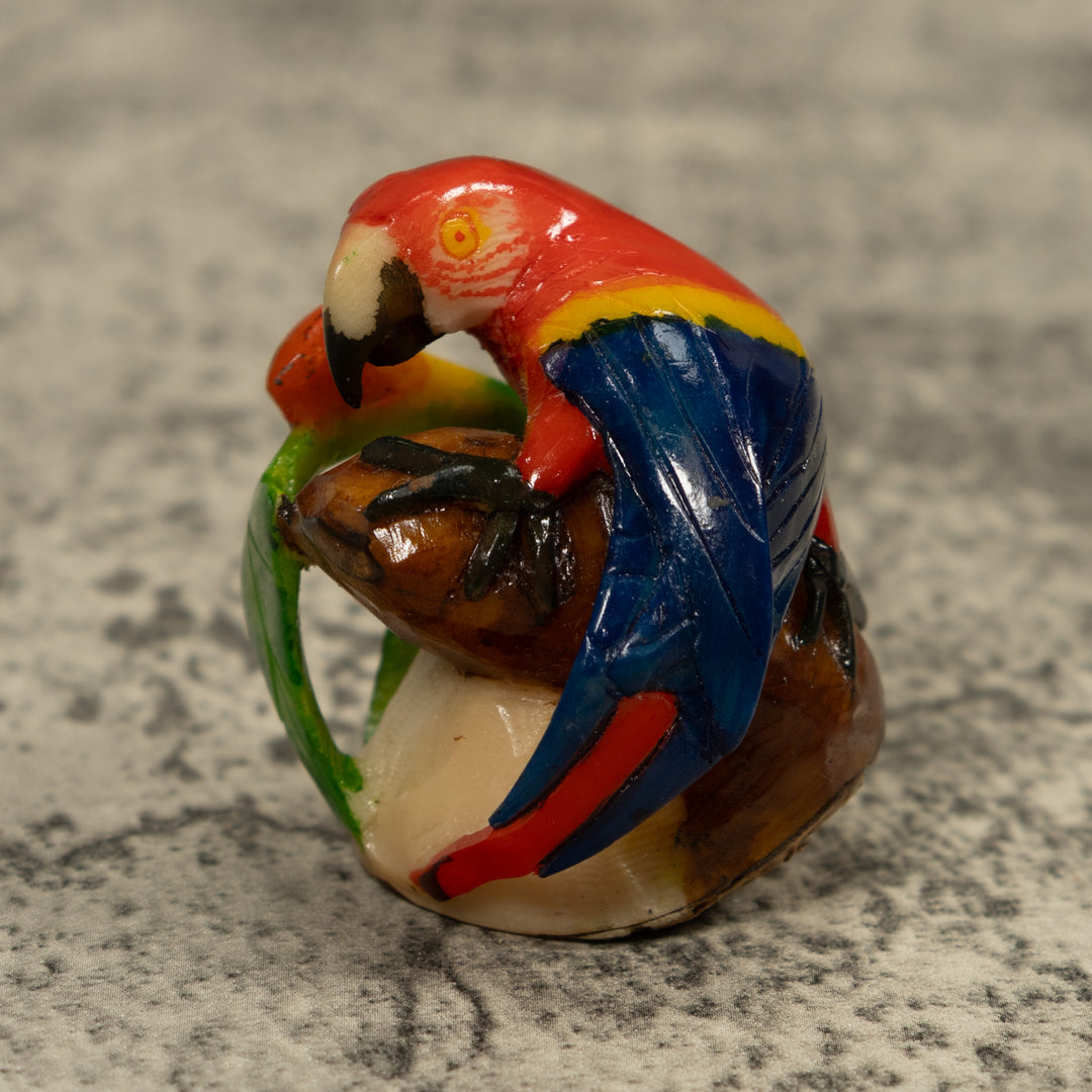 Macaw Parrot Bird Tagua Carving