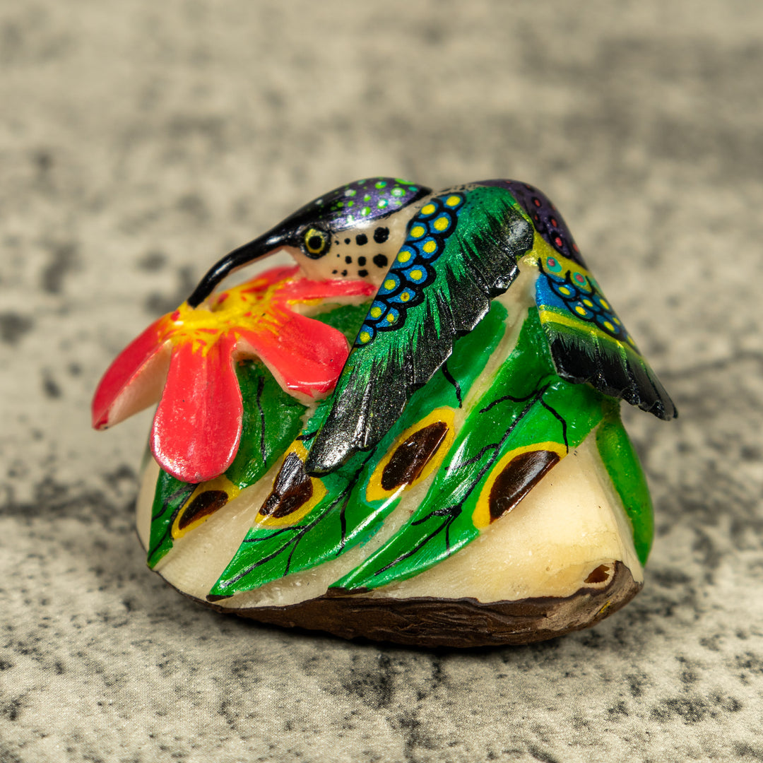 Hummingbird Tagua Carving