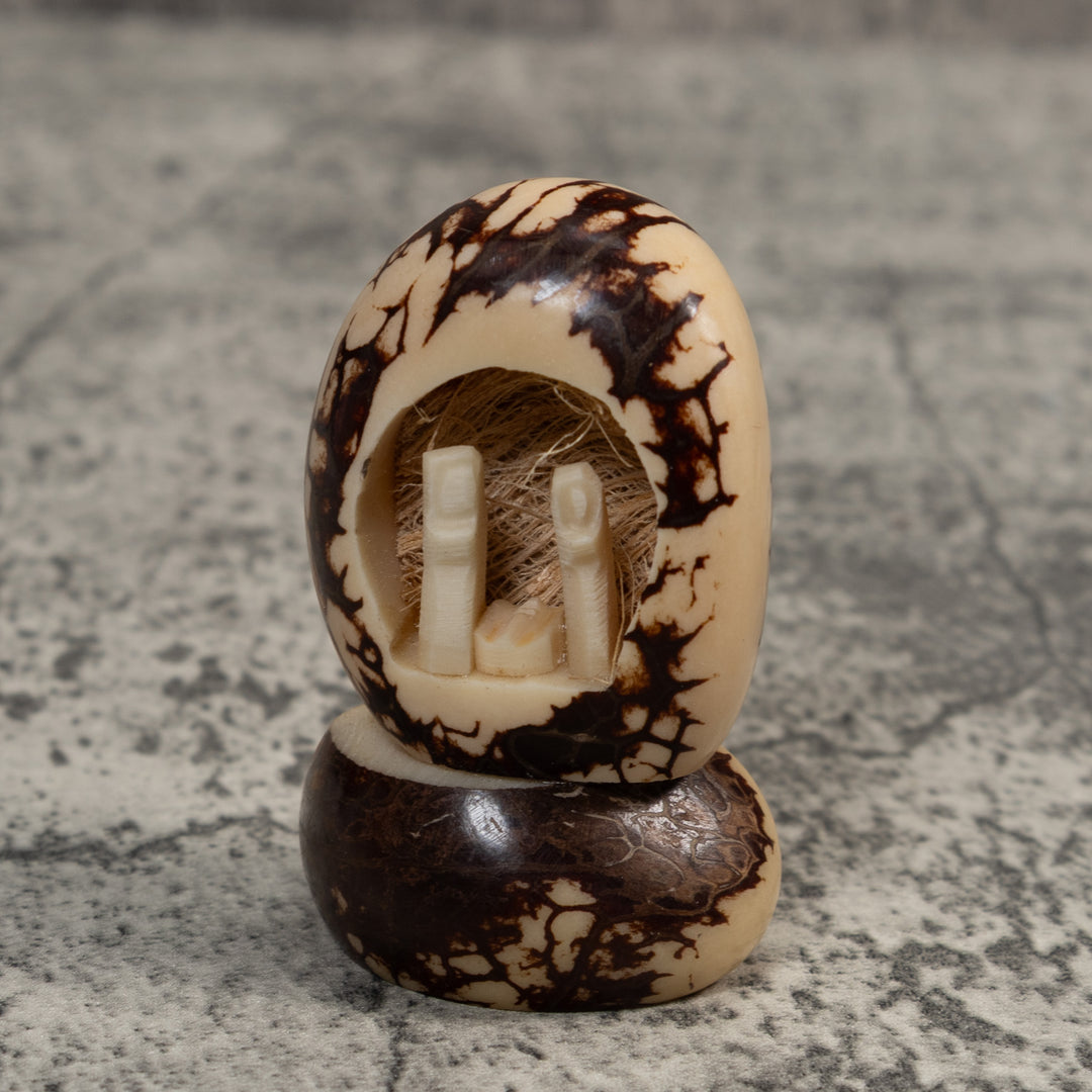 Christmas Creche Tagua Carving