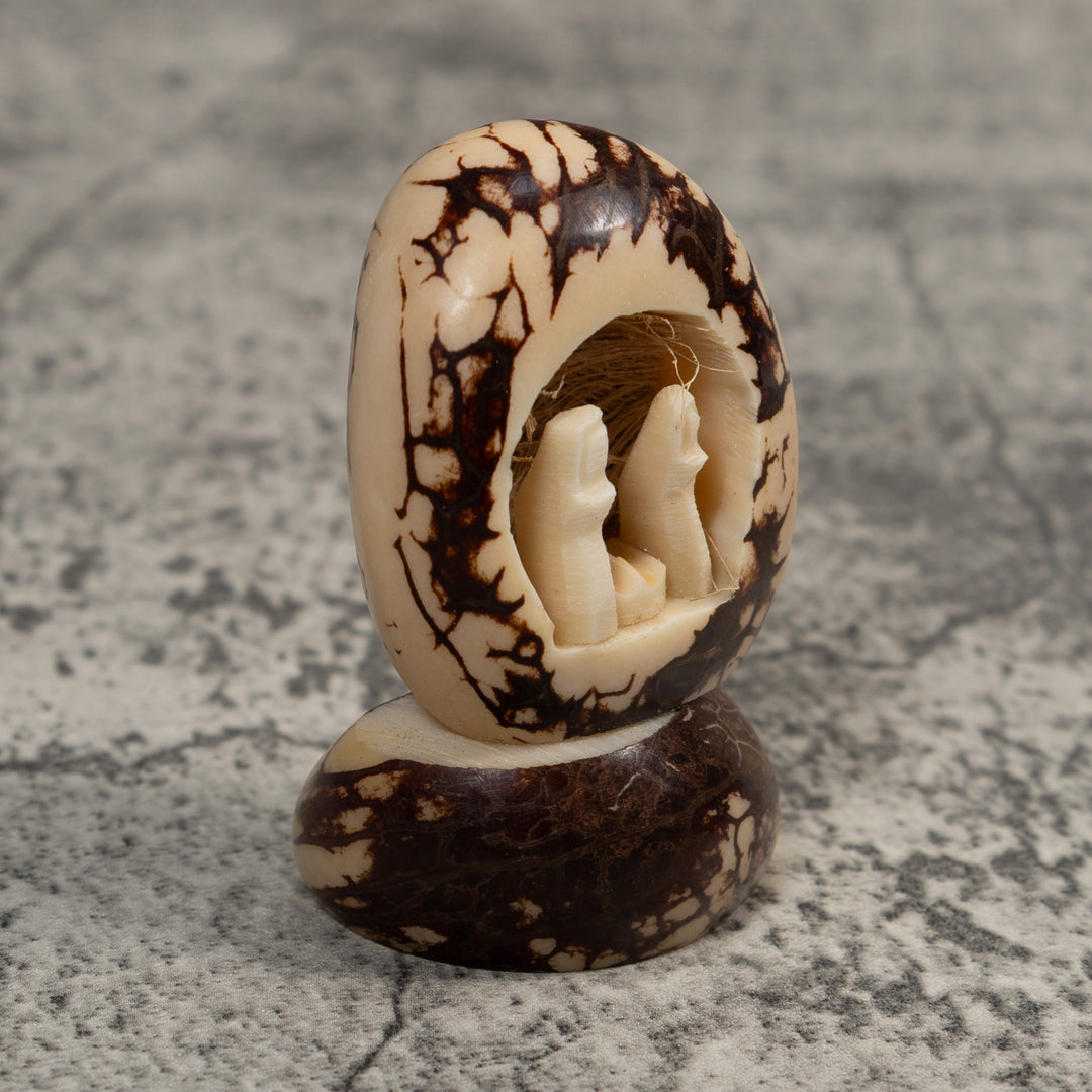 Christmas Creche Tagua Carving