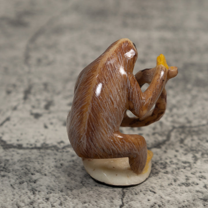 Brown Sloth In Tree Tagua Carving