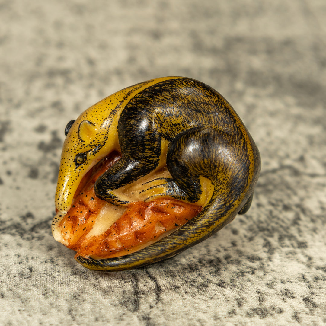 Anteater On Termit Nest Tagua Carving