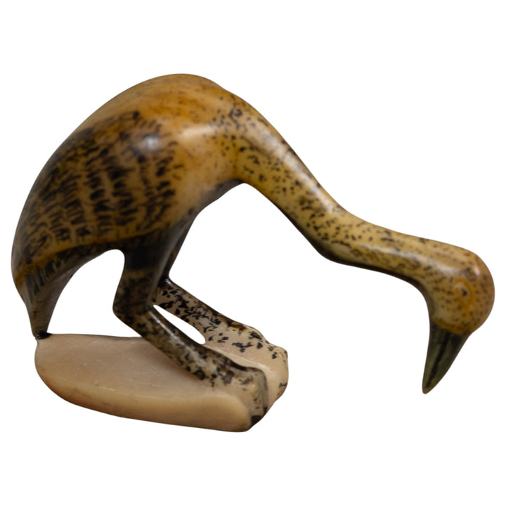 Vintage Waterbird Heron Tagua Carving