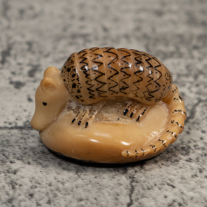 Vintage Armadillo Tagua Carving