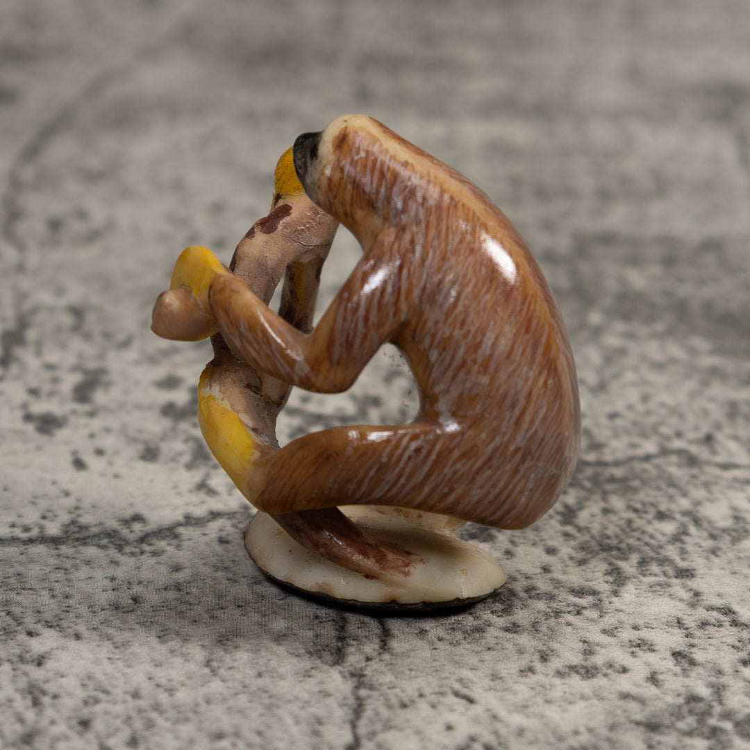 Brown Sloth In Tree Tagua Carving
