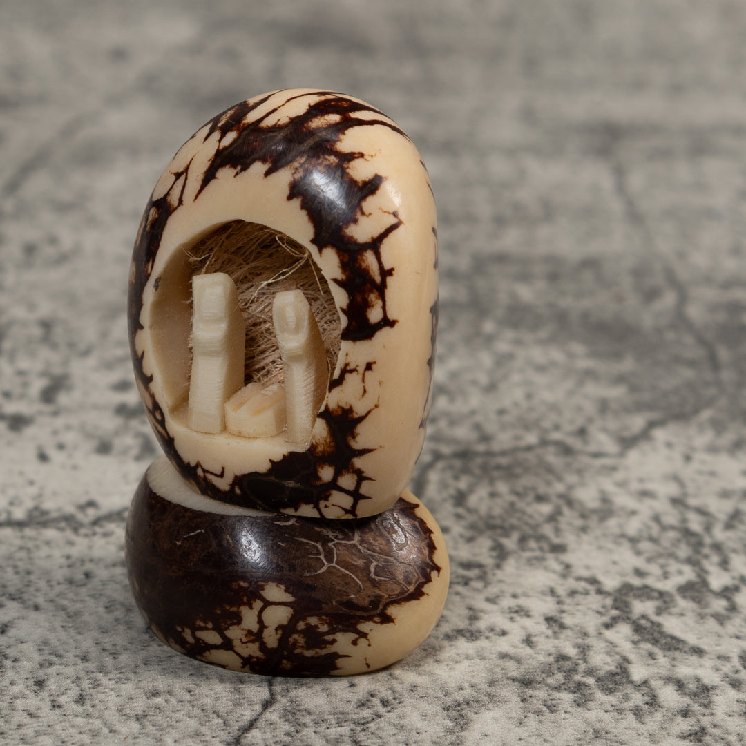Christmas Creche Tagua Carving