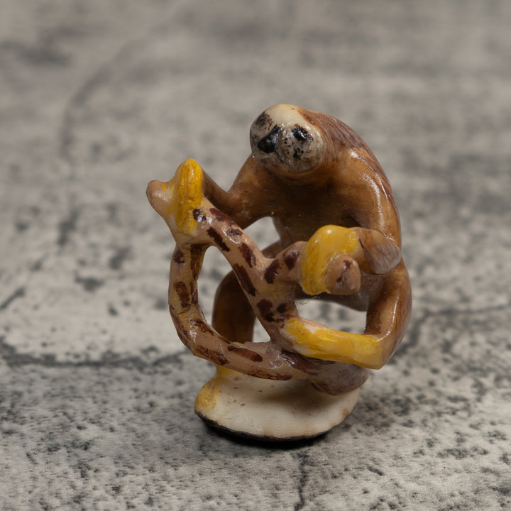 Brown Sloth In Tree Tagua Carving