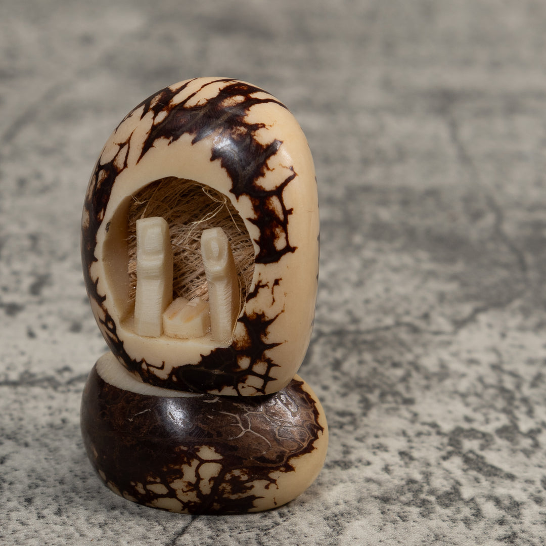 Christmas Creche Tagua Carving