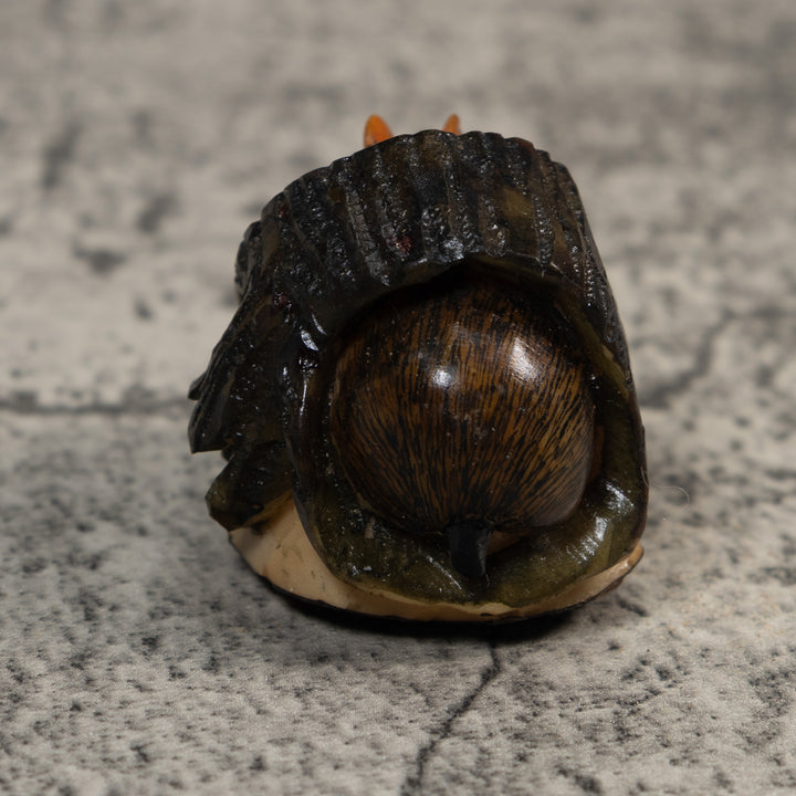 Neque Agouti In Log Tagua Carving