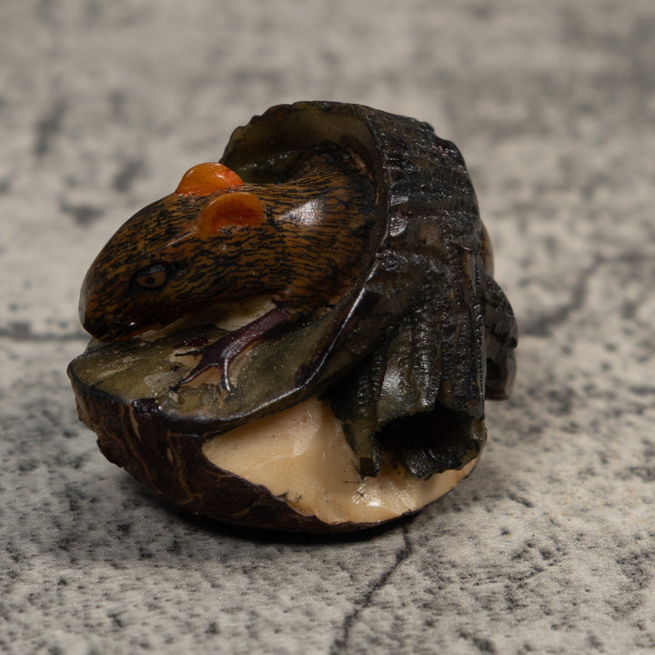 Neque Agouti In Log Tagua Carving