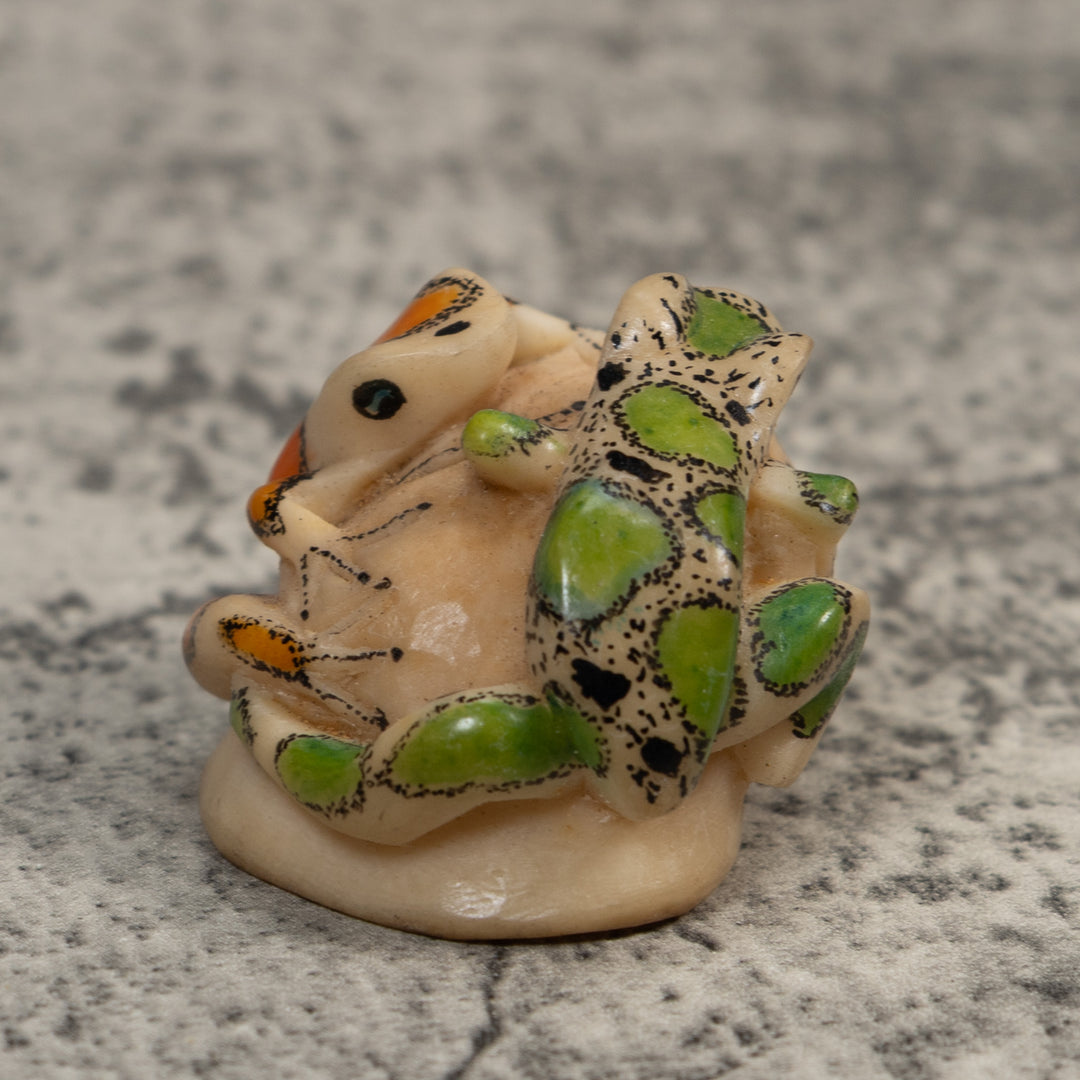 Double Poison Dart Frog Tagua Carving