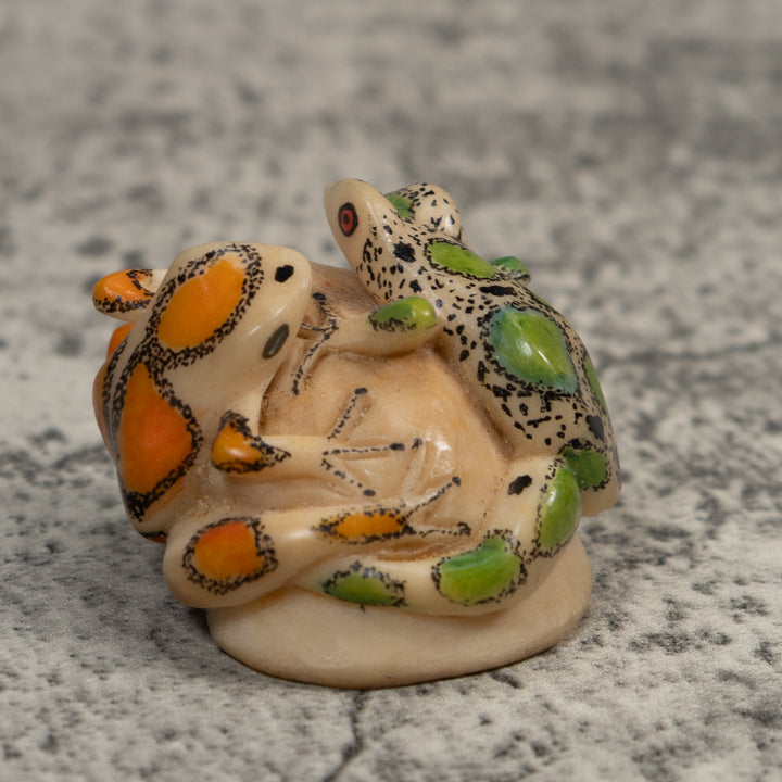 Double Poison Dart Frog Tagua Carving