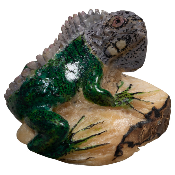Green Iguana Lizard Tagua Carving