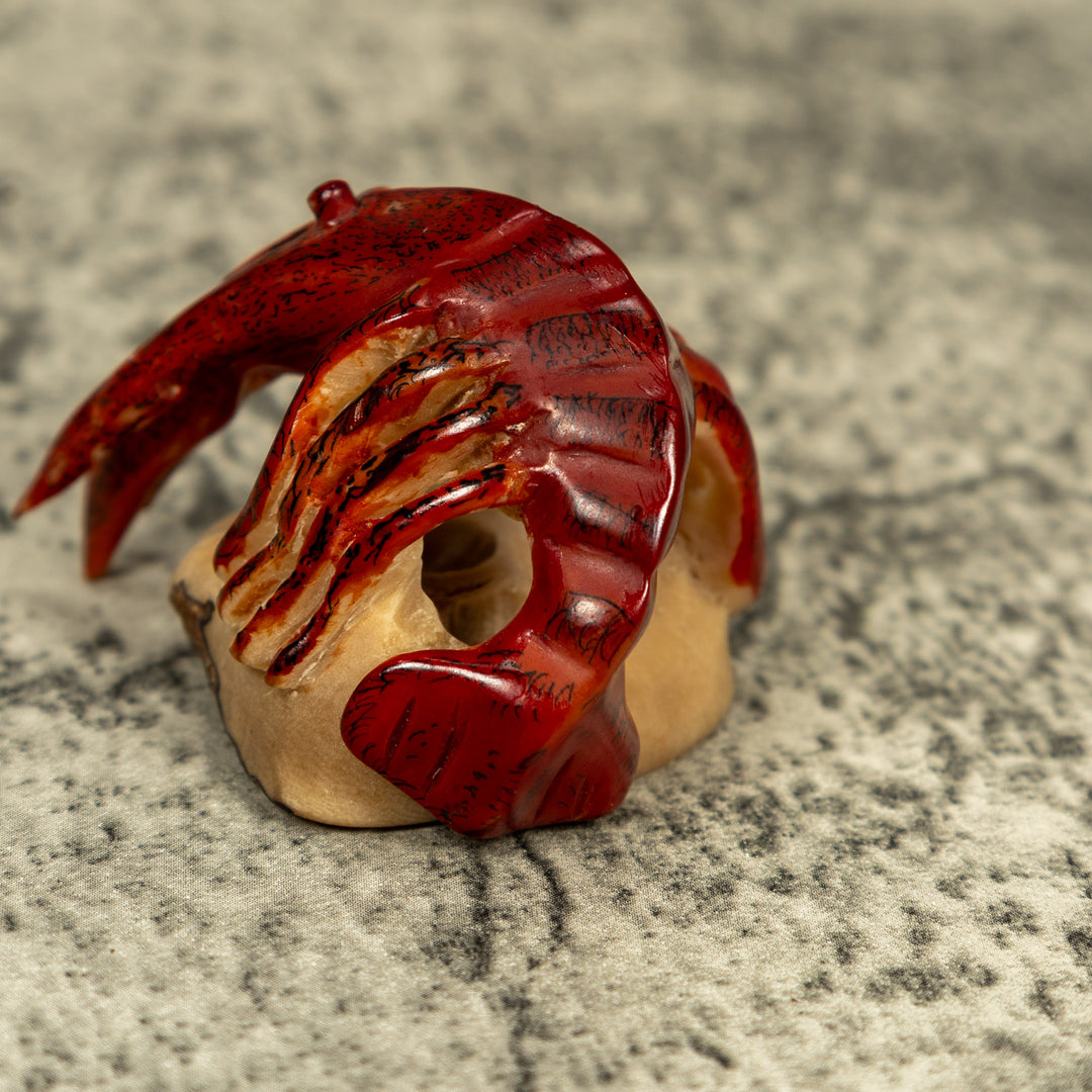 Vintage Ocean Shrimp Tagua Carving