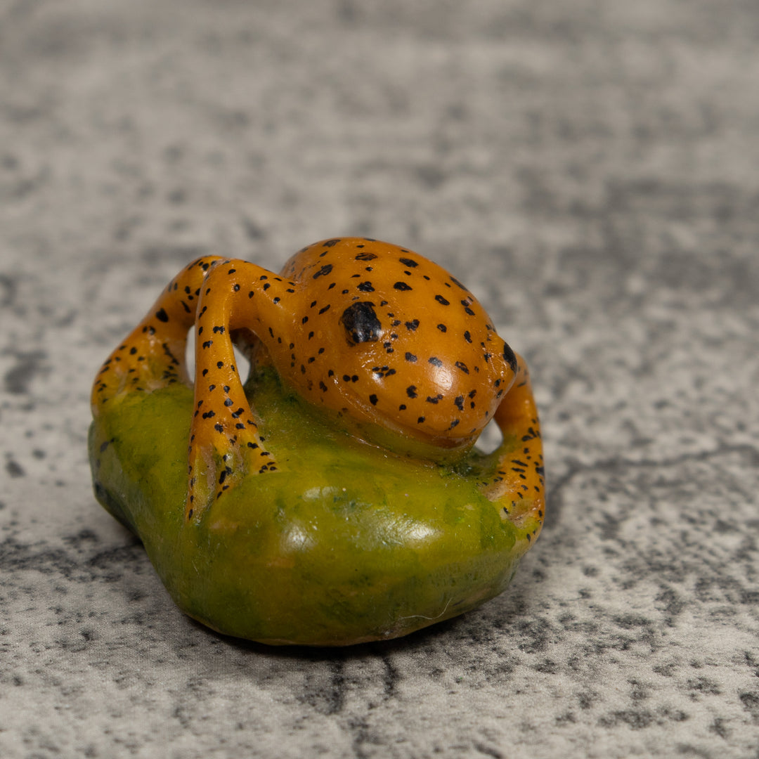 Vintage Frog Tagua Carving