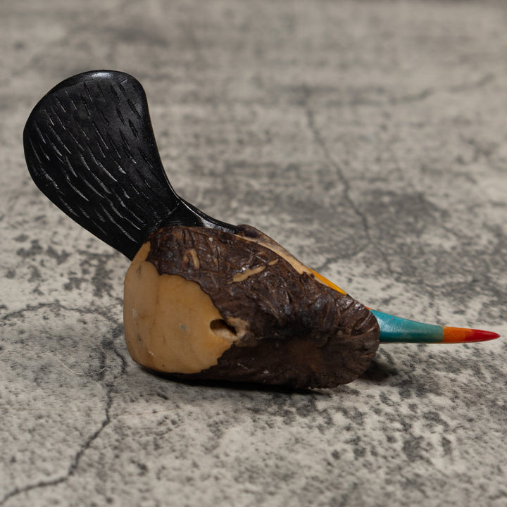 Toucan Parrot Bird Tagua Carving