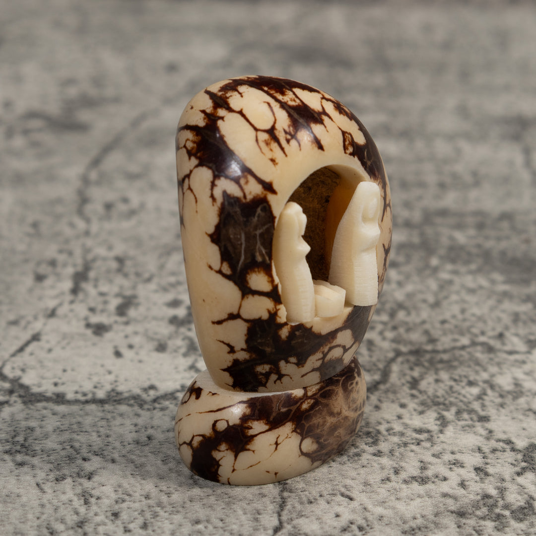 Christmas Creche Tagua Carving