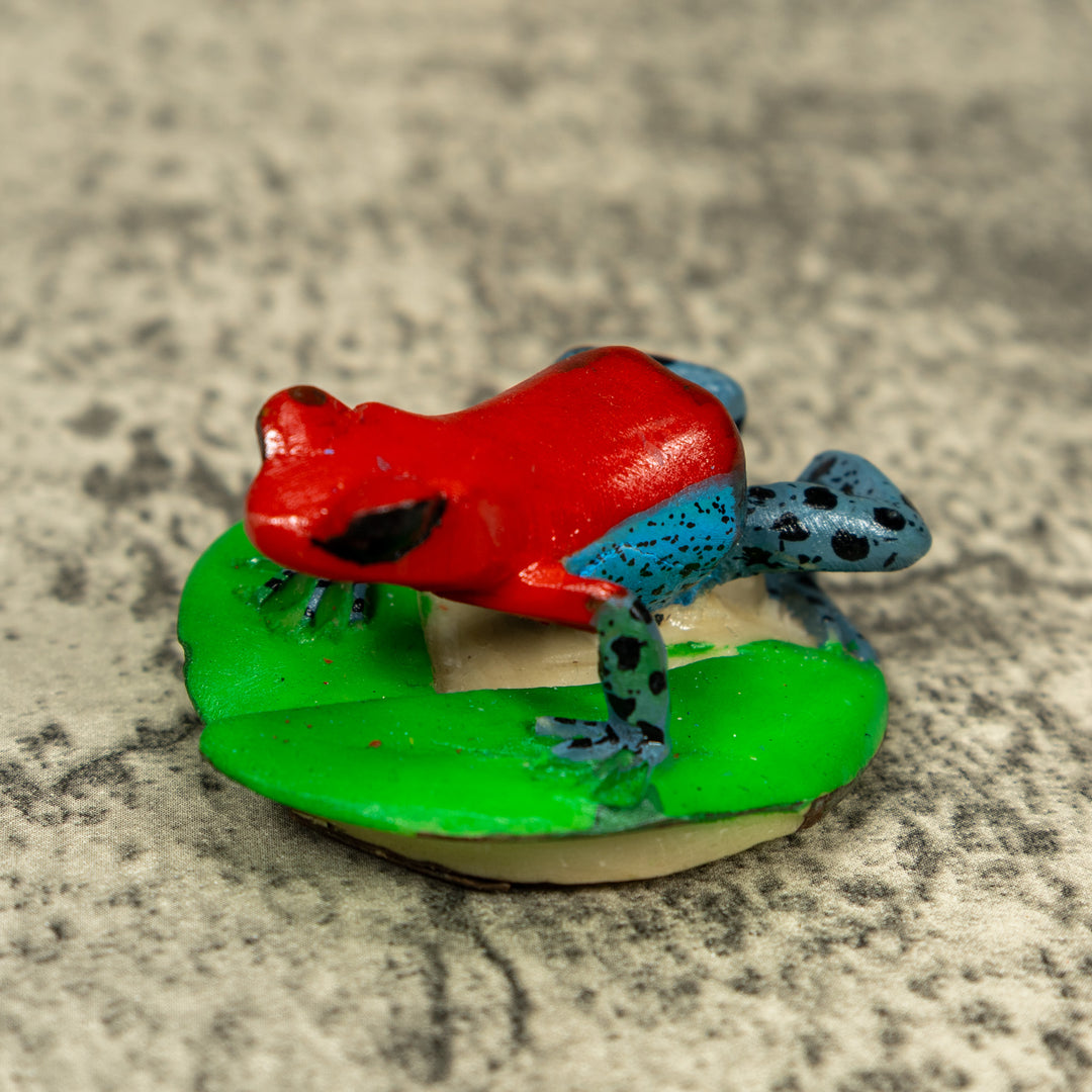 Red And Blue Poison Dart Frog Tagua Carving