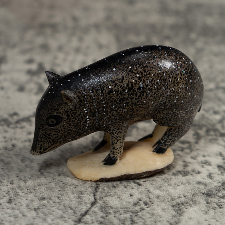 Rainforest Wild Pig Tagua Carving