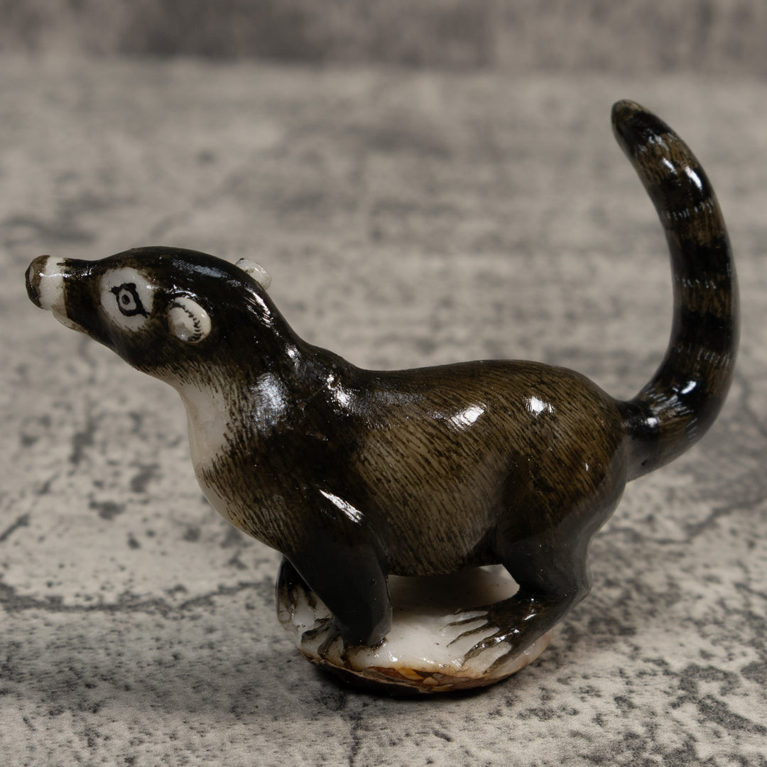 Gorgeous Coatimundi Tagua Carving