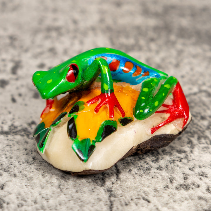 Red-Eye Tree Frog Tagua Carving
