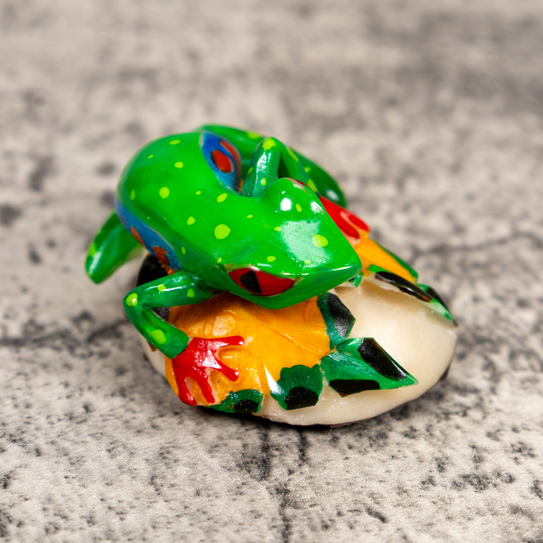 Red-Eye Tree Frog Tagua Carving