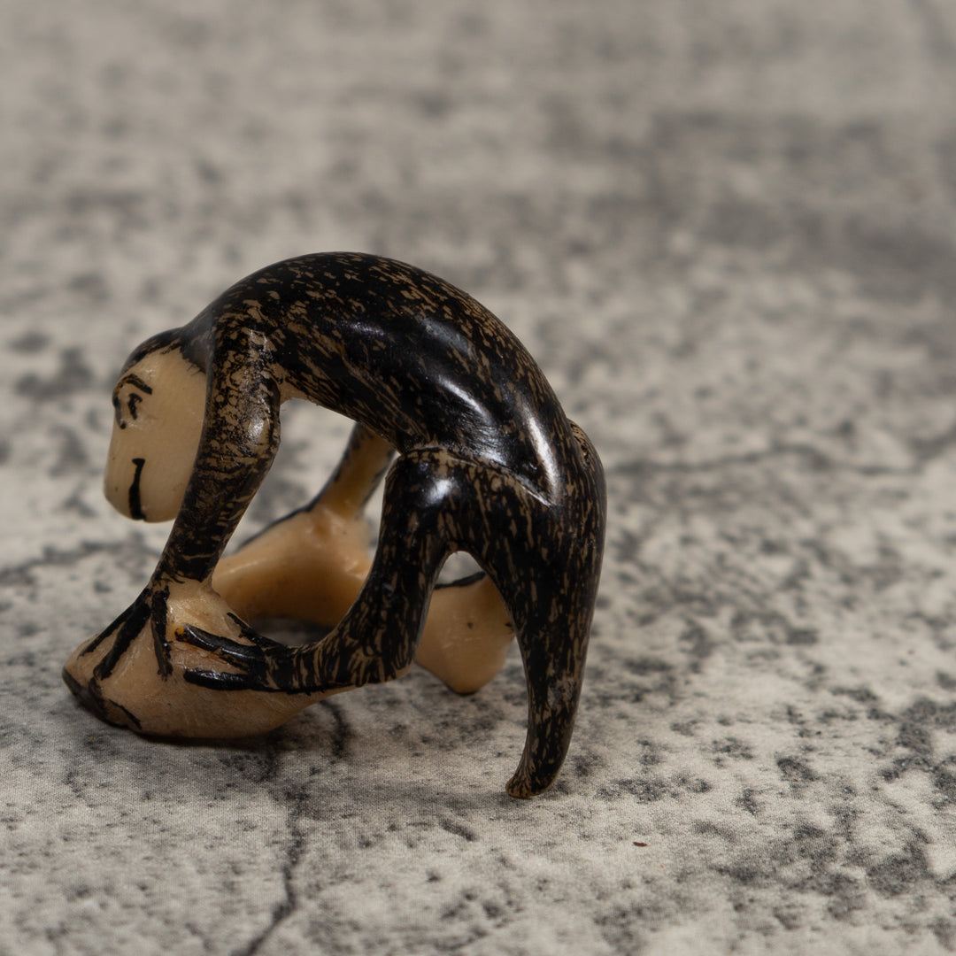 Vintage Undercut White Face Monkey Tagua Carving