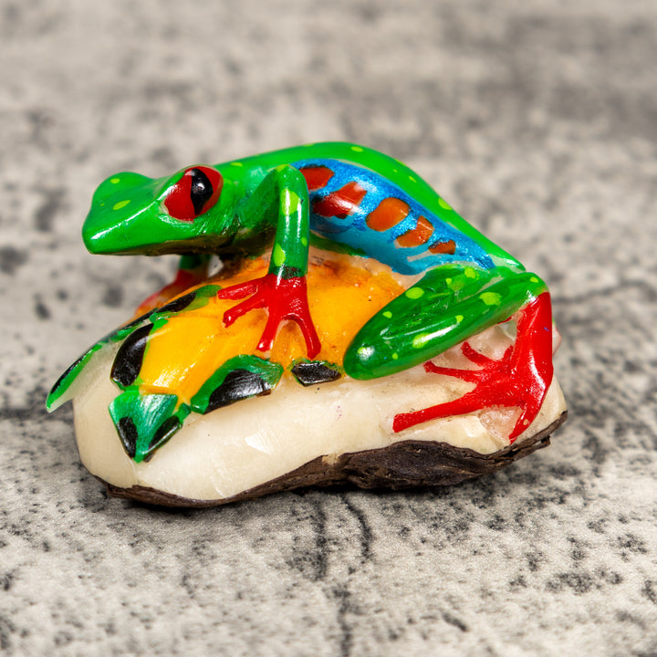 Red-Eye Tree Frog Tagua Carving