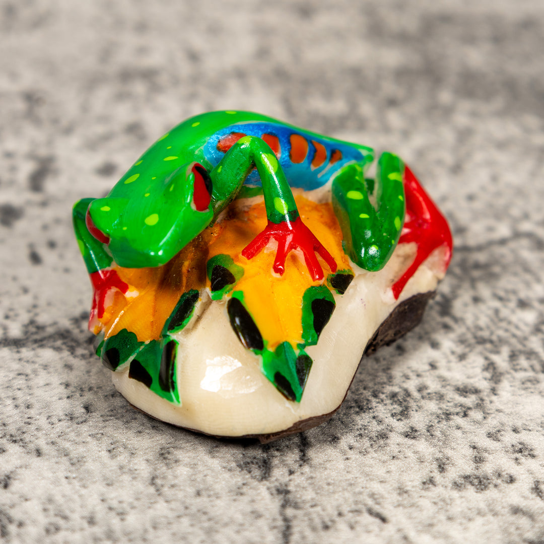 Red-Eye Tree Frog Tagua Carving