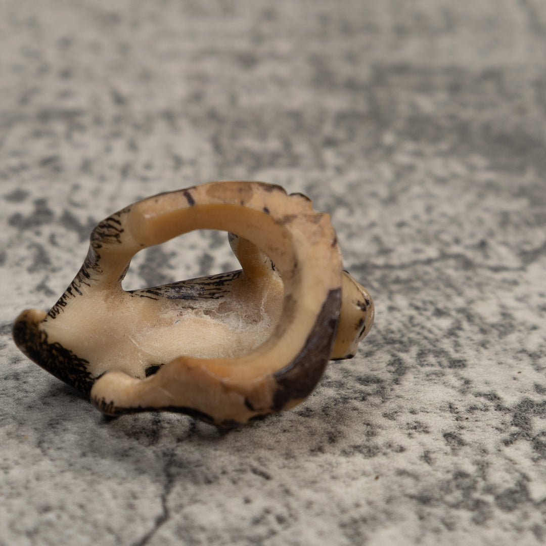 Vintage Undercut White Face Monkey Tagua Carving