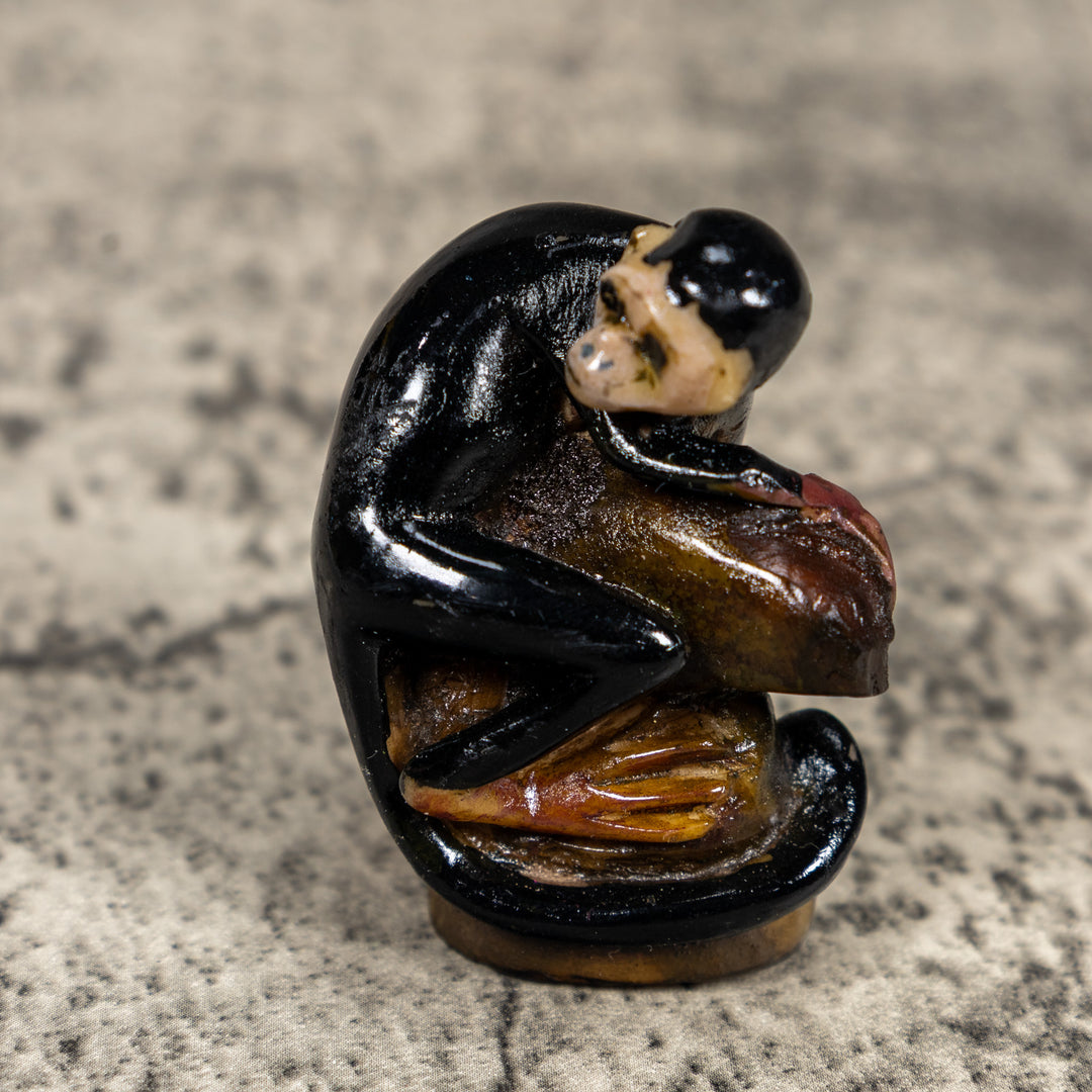 White Face Monkey Tagua Carving