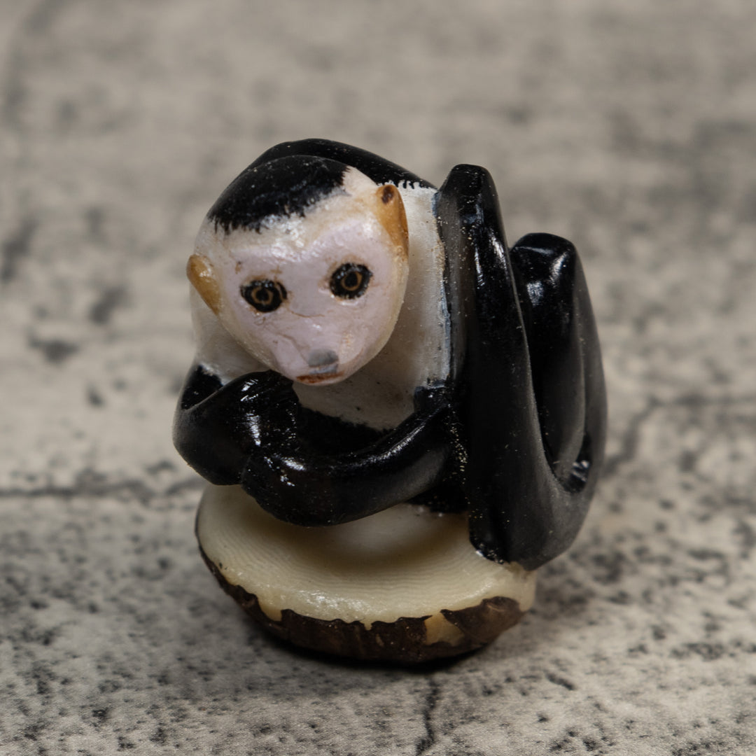 White-Face Monkey Tagua Carving