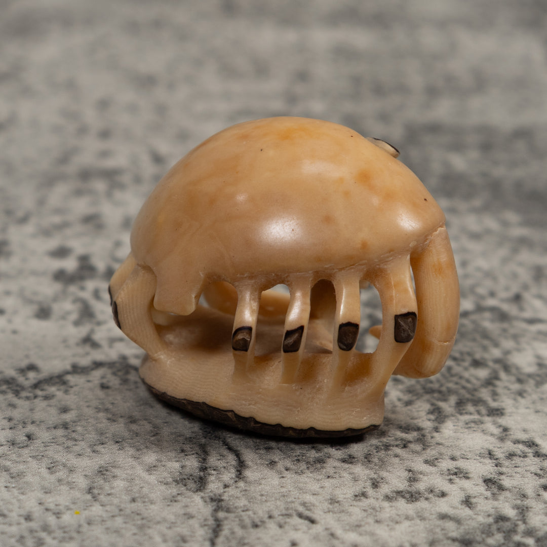 Vintage White Crab Tagua Carving