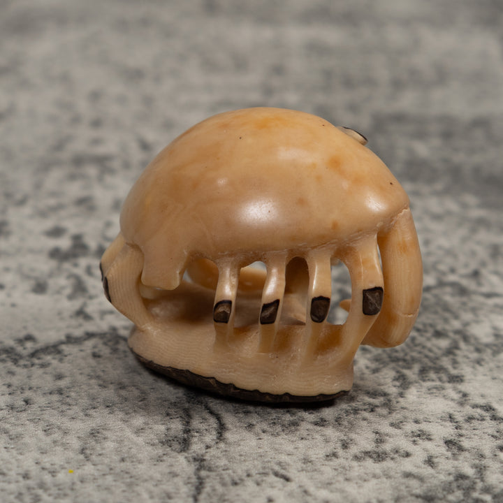Vintage White Crab Tagua Carving