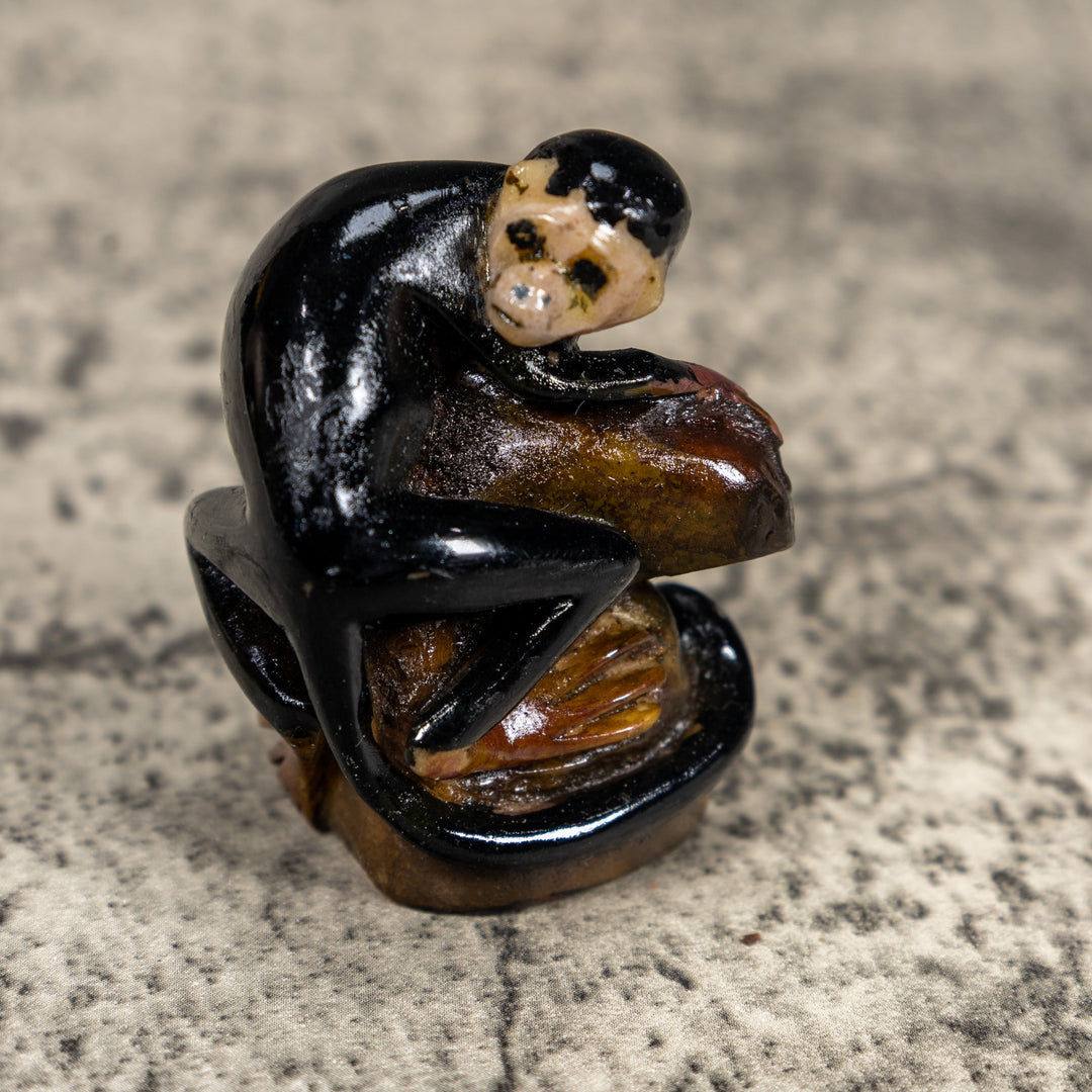 White Face Monkey Tagua Carving