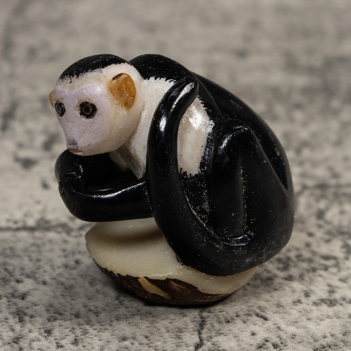 White-Face Monkey Tagua Carving