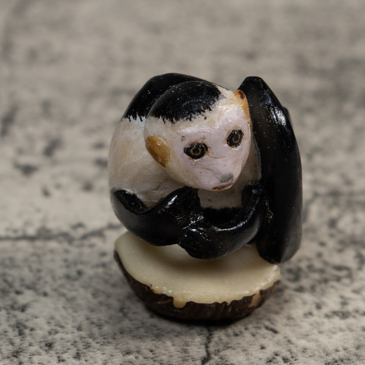 White-Face Monkey Tagua Carving