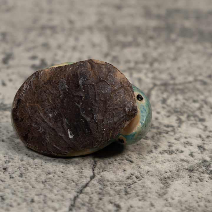 Vintage Blue Dolphin Tagua Carving