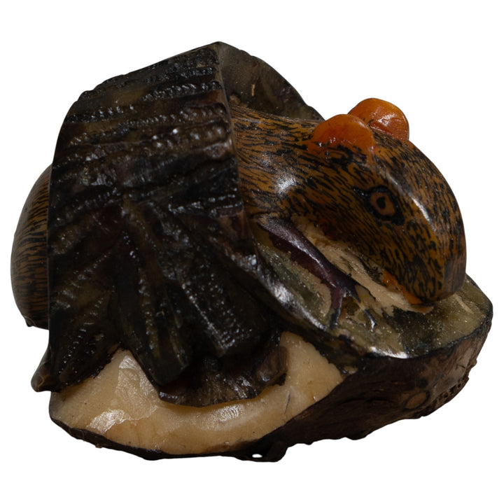 Neque Agouti In Log Tagua Carving