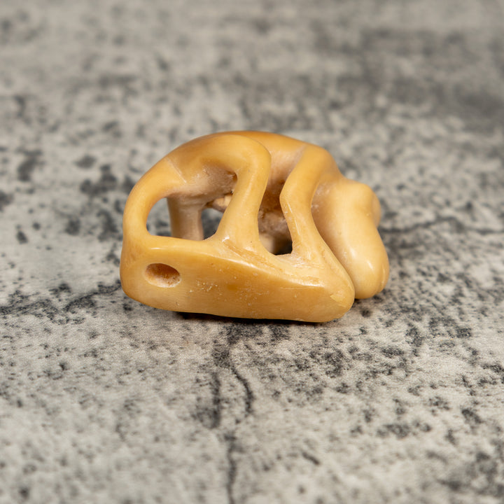 Vintage Natural White Dyed Monkey Tagua Carving