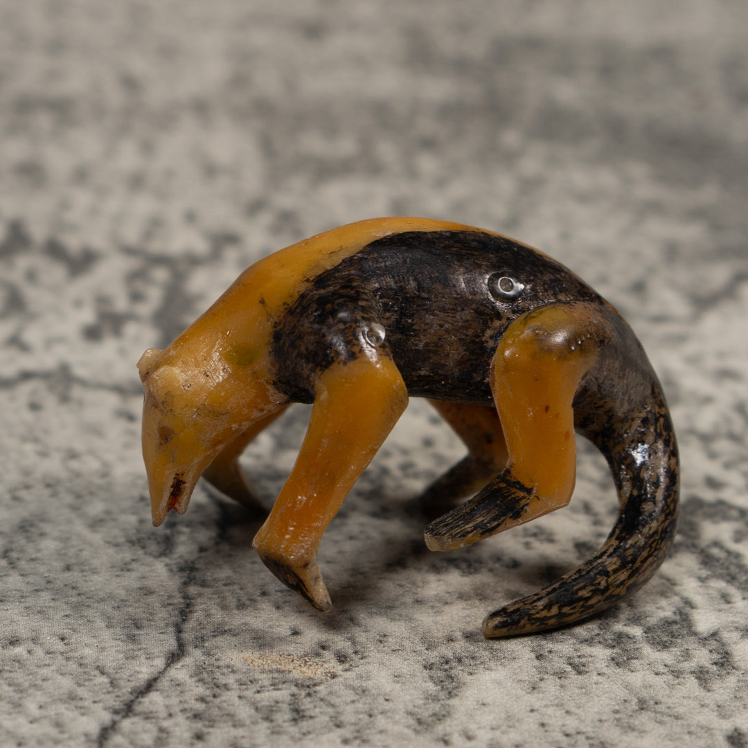 Vintage Undercut And Free-Standing Anteater Tagua Carving