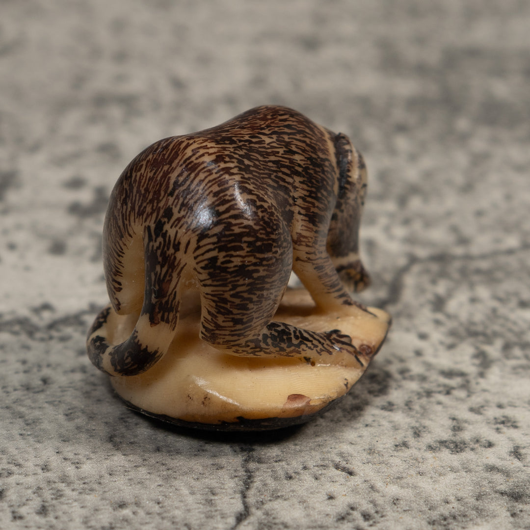 Vintage Coatimundi Tagua Carving