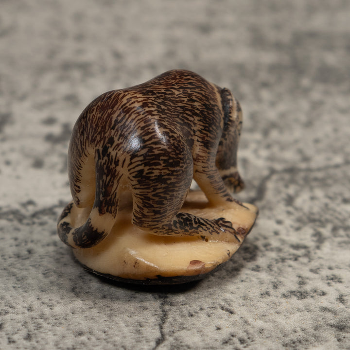 Vintage Coatimundi Tagua Carving